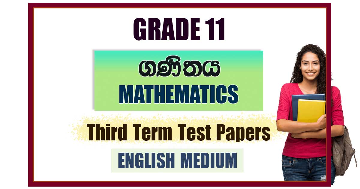Grade 11 Maths Third Term Test Papers In English Medium